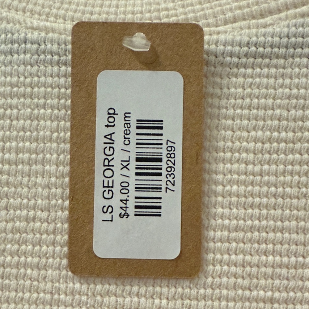 NWT Tres Bien Cream and Red Georgia Sweatshirt - Picture 2 of 4